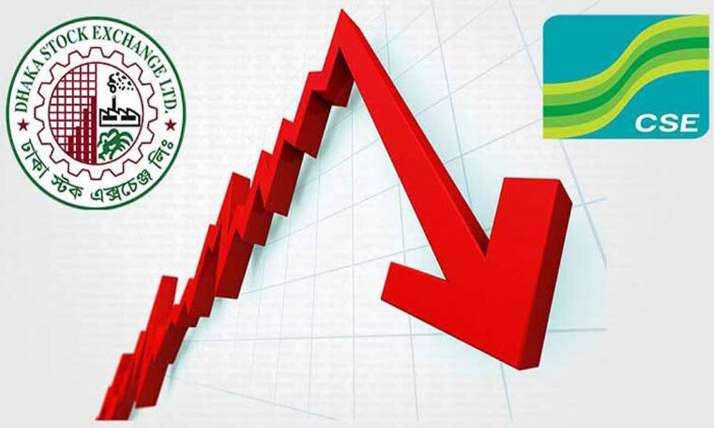 দেশের পুঁজিবাজারে চলছে টানা দরপতন