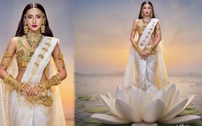 বিশ্বমঞ্চে জামদানিতে তানজিয়া জামান মিথিলার চমক