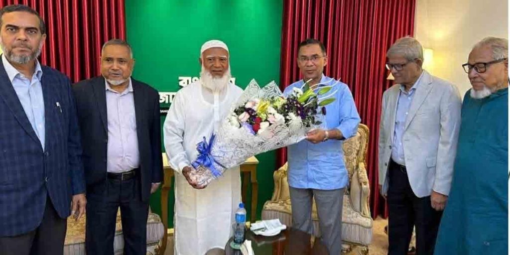 জামায়াত ইসলামীর আমির ডা. শফিকুর রহমানের বাসায় তারেক রহমান