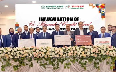 পূবালী ব্যাংক ও স্কয়ার হাসপাতালের যৌথ উদ্যোগে ক্রেডিট কার্ড উদ্বোধন